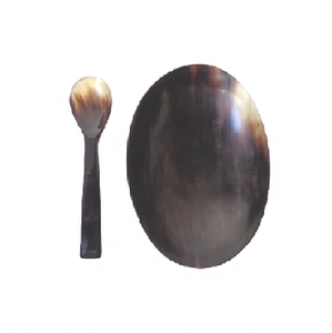 ชามสลัดเขาควายเป็นมิตรกับสิ่งแวดล้อมชามเสิร์ฟผลไม้งานหัตถกรรมอินเดีย - Product Image 2