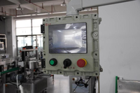Machine d'étiquetage automatique pneumatique de haute qualité pour aérosols, applicateur de pompe, tuyau rouge, collant, produits chimiques, plastique, PLC
