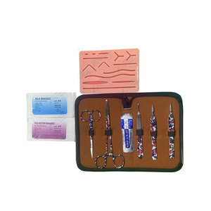 Medical Students <b>Suturing</b> <b>Kits</b> With Suture Practice Pad Dissecting <b>Kit</b> Surgery Veterinary Instruments Surgical Suture <b>Kit</b> - Product Image 1