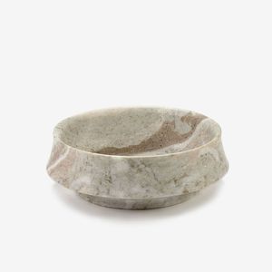 Bol en travertin beige de haute qualité, fait main, en pierre naturelle, pour fruits, pour hôtel, restaurant et usage domestique - Product Image 1