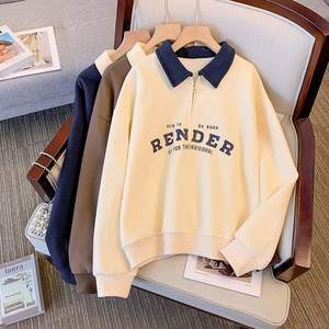 Winter Custom Women's Comfortable Fit Crew Neck <b>Sweatshirts</b> For Breathable Customized <b>Embroidery</b> Printed Logo Plain <b>Sweatshirt</b> - Product Image 6