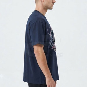 Camiseta con estampado reflectante para hombre, camiseta de algodón de primera calidad, ropa informal de manga corta, ropa de calle suave y transpirable, ropa de moda para el día a día - Product Image 5