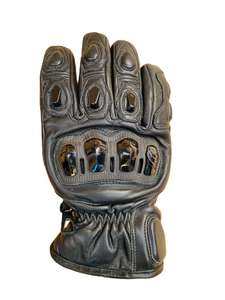 Winter Leather Motorbike <b>Gloves</b> Windproof Waterproof <b>Touchscreen</b> Full Finger Training <b>Gloves</b> with Knuckle Protection - Product Image 6