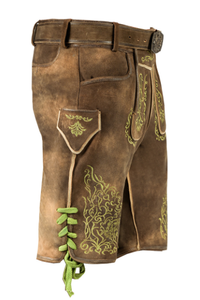 Shorts décontractés amples en polyester respirant et écologique pour hommes, style Lederhosen bavarois traditionnel, vente en gros - Product Image 2