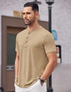 T-shirt pour homme en Spandex/Coton, col rond, logo personnalisé, décontracté, uni, manches courtes, qualité supérieure, doux, respirant, 180g, écologique, séchage rapide, OEM - Product Image 5