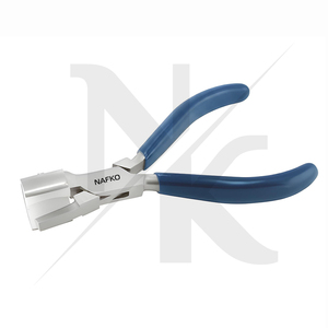 Premium Quality V-Shape Metal Wires <b>Ring</b> Bracelet Pliers Satin Finish Nylon-Head Bending Shaping Tools Stainless Steel Pliers - Product Image 2