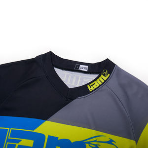 Fournisseur de maillots de course personnalisés OEM, été, grande taille, adulte, BMX, ATV, VTT, équipement de course en gros, % polyester, séchage rapide, respirant - Product Image 3