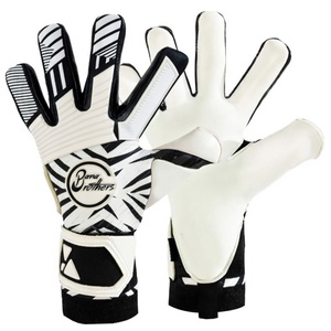 Guantes de Portero Blancos y Negros de Primera Calidad de Bana Brothers, Guantes de Fútbol Duraderos con Agarre Fuerte para Entrenamiento y Partido - Product Image 3