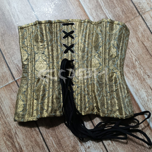 Corsé de brocado con varillas de acero debajo del busto - Product Image 3