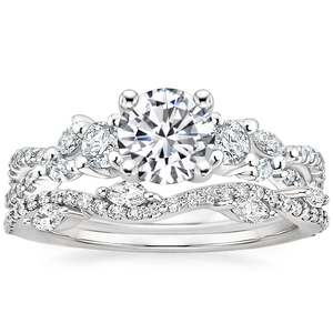 Anillo de Compromiso de Oro Amarillo con Diamante Cultivado en Laboratorio Certificado por IGI, Engaste de Puntas, Banda Pavé, Joyería Fina Romántica para Mujer - Product Image 3
