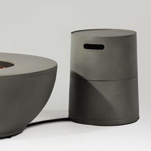 Copertura Rotonda in Acciaio per Serbatoio di Propano con Supporto Laterale Nascosto per Tavolino - Product Image 6