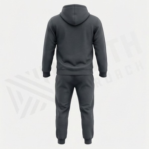 Survêtement en velours de haute qualité personnalisé pour hommes, vêtements de sport en velours, survêtement en molleton de luxe pour hommes, survêtements pour hommes - Product Image 2