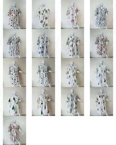 เสื้อคลุมอาบน้ำผ้าฝ้ายพิมพ์ลายวาฟเฟิลสำหรับผู้หญิง - นุ่ม เบา ซึมซับได้ดี เป็นมิตรกับสิ่งแวดล้อม ใช้ได้ทั้งที่สปา โรงแรม บ้าน หรือใช้ในชีวิตประจำวัน - Product Image 3