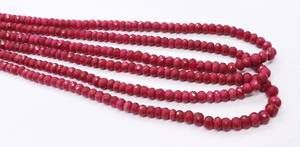 Cuentas facetadas de rubí africano teñido AAA, cuentas de corindón rubí de 6-7 mm, cuentas sueltas de rubí rojo natural de 20 pulgadas - Product Image 2