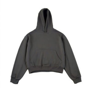 เสื้อฮู้ดดี้ผู้ชายสีแดงทรงปกติสำหรับฤดูหนาว พร้อมลายปะแบบดิจิทัล - Product Image 4