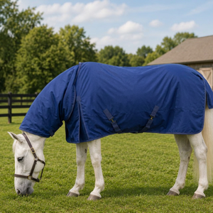 True Blue 600 Denier 200 GSM Synthetic Paddock Combo Turnout Blanket Polyester-Filled Model ESE-TR-004 - Product Image 3
