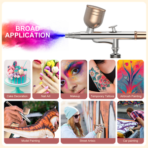 पेशेवर पेंट एयरब्रश किट के लिए कॉर्लेस रिचार्जेबल एयर कंप्रेसर बंदूक स्प्रे केक सजावट के लिए - Product Image 6