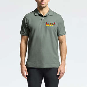 Camiseta Polo de Manga Corta para Hombre, Producto en Oferta, Color Sólido, Logotipo Personalizado Impreso, Anti-Pilling - Product Image 1