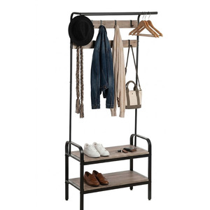 Organizador de Entrada y Perchero Todo en Uno con Almacenamiento para Zapatos - Product Image 1