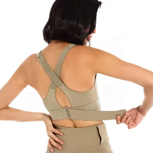 เสื้อชั้นในกีฬาไร้ตะเข็บสำหรับผู้หญิง ขายส่ง ชุดออกกำลังกายสำหรับวิ่งและออกกำลังกาย รับสกรีนโลโก้ด้านหน้า มีไซส์พลัสสำหรับผู้หญิง - Product Image 1