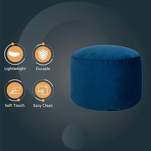 Customised Soft Velvet Covered Shredded Foam Bean Bag Shredded Foam Chair Living Room Bedroom Lazy Bean Bag <b>Sofa</b> - Product Image 4