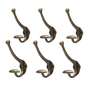 Crochet mural en laiton antique en forme de tête de taureau, finition vieillie, porte-manteau décoratif en fonte en forme d'animal, crochet à clés en corne de bœuf en bronze pour hôtel - Product Image 4