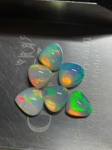 best quality ethopian <b>opal</b> heart shape,natural ethopian <b>opal</b> cabochons. - Product Image 4