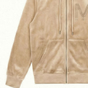 Survêtement unisexe en velours imprimé de haute qualité avec fermeture éclair, couleurs personnalisables, USA Europe Maluza RoyalVelour X - Product Image 2