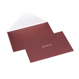 High Quality Custom Printed Kraft <b>Paper</b> Thank You Cards Gold Foil Stamping logo Gift Greeting Cards with Envelope - Product Image 5