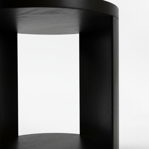 Table d'appoint décorative, table basse moderne en bois d'hévéa du Vietnam, MDF et placage de chêne, meuble décoratif pour salon - Product Image 5