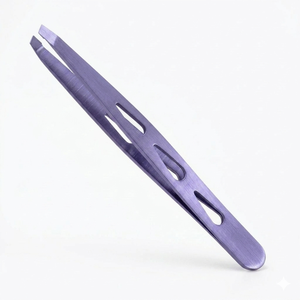 Stainless Steel Slanted Tip Multi Functional <b>Curler</b> Eye Eyelash <b>Eyebrow</b> Tweezers - Product Image 1