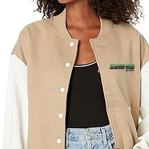 Slim Fit Women Varsity Breathable <b>Jacket</b> Women Crop Varsity <b>Baseball</b> <b>Bomber</b> <b>Jacket</b> Wholesale Customized Embroidery Women - Product Image 4