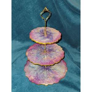 Luxury Dining Experience <b>Cake</b> Stand in Resin Elegant <b>Cake</b> <b>Decorating</b> <b>Supplies</b> - Product Image 2