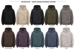 Regular Fit Hooded Sweatshirt Solid Design Men's Knitted Cotton <b>Raglan</b> Sleeve Quick Dry Breathable Eco-Friendly Pullover Autumn - Product Image 6