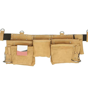 New Arrival Best Selling Customized Solid Color Genuine Leather Knife Roll Bags Own Logo Custom Label OEM Support Tool Bags - Product Image 6