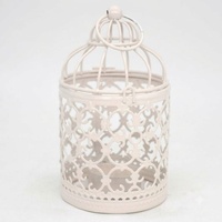 Lanterne décorative en fer forgé résistant à la rouille, sur mesure, pour centre de table, porte-bougie parfumée et décoration florale