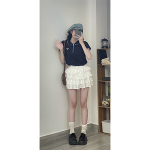 Nuevo Diseño, Mejor Precio, Camisetas de Mujer Estilo Coreano, Ecológicas, Ajustadas, Cuello en V, con Botones, Calidad Premium, Muestra Gratis - Product Image 4