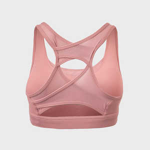 Soutien-gorge de sport pour femme, design simple sur le devant, respirant, maintien élevé, vêtements de fitness - Product Image 5
