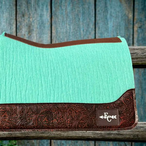 Juego de almohadillas personalizadas para silla de montar de caballo, estilo occidental, de fieltro, con exterior de algodón y relleno de poliéster, color personalizado, precio al por mayor. - Product Image 1