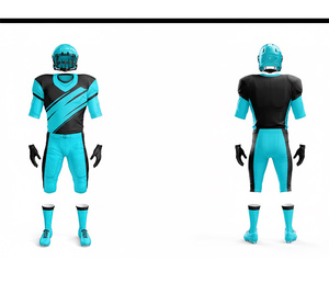 Maillots de football américain OEM, uniformes, sublimation, logo personnalisé, vêtements d'équipe |   Tenue de football d'équipe |   Vêtements de sport en polyester respirant - Product Image 5