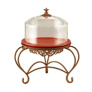 Centerpiece Decor Metal Cake Stand Cake Display Stand Dessert Serving Tray Wedding <b>Table</b> - Product Image 2