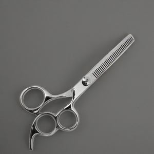 Tijeras profesionales para entresacar cabello, hoja afilada de acero inoxidable, 30 dientes, para diestros, mango largo, herramienta de salón, acabado espejo - Product Image 4
