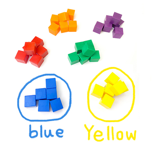 1 inch Hollow Colorful Plastic Math Cube Educational Toys For ToddlersLearning Aids - Product Image 4