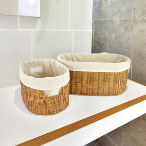 Panier de rangement en rotin de qualité de luxe pour la cuisine bon prix BS22 panier à linge - Product Image 3