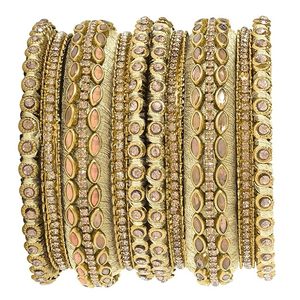 Gold Plated Handmade Faux Kundan Studded Silk Thread Ethnic Bangles Jewellery for Women Fashion Bangles For Girls Festive - Product Image 2