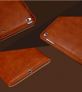 Housse pour tablette en cuir véritable, pochette pour tablette, housse de protection classique marron pour tablette, housse de voyage d'affaires - Product Image 5