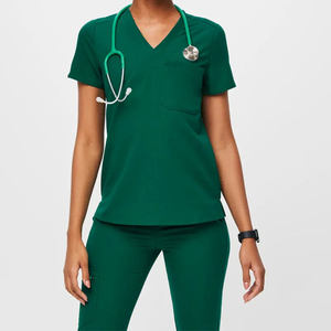 New Arrival Custom Logo Nursing <b>Scrub</b> <b>Set</b> Hospital Uniform Custom You Own Design Unisex Medical <b>Scrubs</b> <b>Set</b> Stretch Slim Fitness - Product Image 2