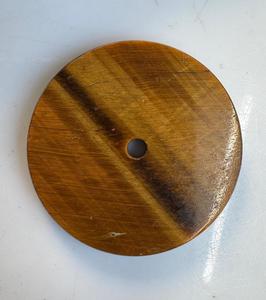 Esfera de reloj de piedra ojo de tigre natural de 28,50 mm, disco redondo para la fabricación de relojes - Product Image 5