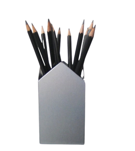 Porte-stylos et porte-crayons en métal, design unique et élégant, supports de bureau et scolaires, finition or rose, porte-stylos métallique filaire - Product Image 5