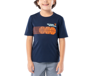 เสื้อยืดคอกลมแขนสั้นพิมพ์ลายกราฟิกสำหรับเด็กผู้ชาย ผ้าฝ้าย 100% 160 GSM รับผลิตตามสั่ง OEM พร้อมสกรีนโลโก้แบรนด์ ขายส่งโดยตรง ไซส์ 4-18 - Product Image 3